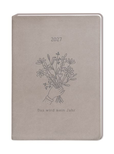 Produktbild: Terminplaner Lederlook 2027 Taupe