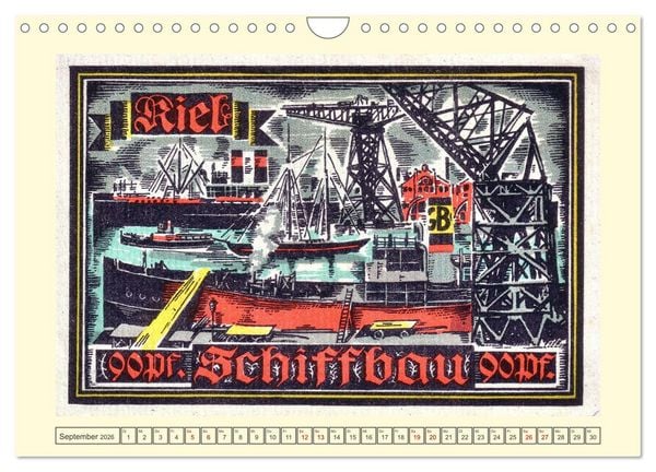Produktbild: Gru&szlig; aus Kiel (Wandkalender 2026 DIN A4 quer), CALVENDO Monatskalender