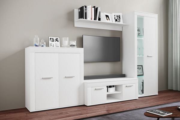 Produktbild: Holz TV Lowboard M&ouml;bel Fernsehschrank Usilo L