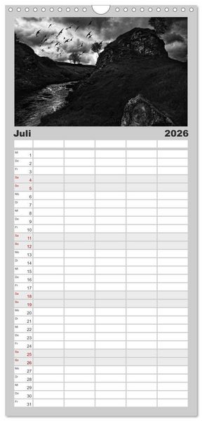 Produktbild: Familienplaner 2026 - Gothic Fantasy mit 5 Spalten (Wandkalender, 21 x 45 cm) CALVENDO