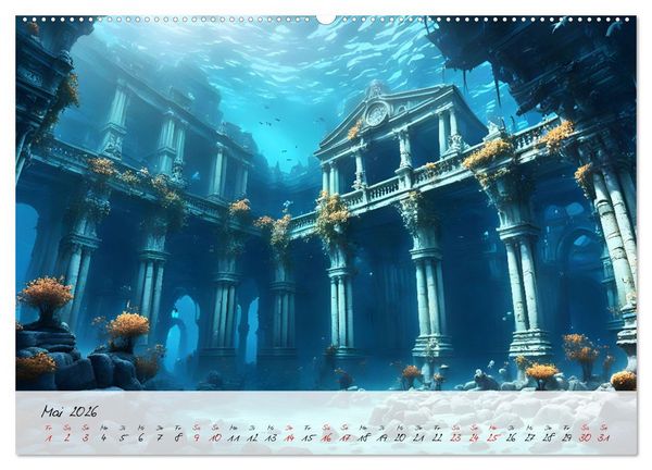 Produktbild: Geheimnisse der Unterwasserwelten (hochwertiger Premium Wandkalender 2026 DIN A2 quer), Kunstdruck in Hochglanz