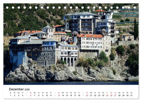 Produktbild: Kirchen und Kl&ouml;ster Griechenlands (Tischkalender 2026 DIN A5 quer), CALVENDO Monatskalender