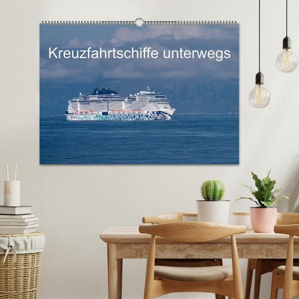 Produktbild: Kreuzfahrtschiffe unterwegs (Wandkalender 2026 DIN A2 quer), CALVENDO Monatskalender