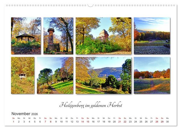 Produktbild: Heidelberg Fotocollagen (Wandkalender 2026 DIN A2 quer), CALVENDO Monatskalender