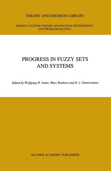 Produktbild: Progress in Fuzzy Sets and Systems