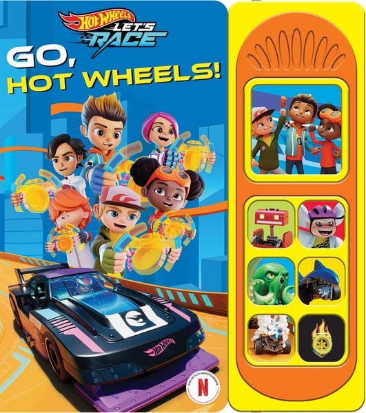 Hot Wheels Let's Race - Go, Hot Wheels! - Soundbuch - Pappbilderbuch mit 7 Geräuschen, Gebundene Ausgabe von , Phoenix International Publications Inc.