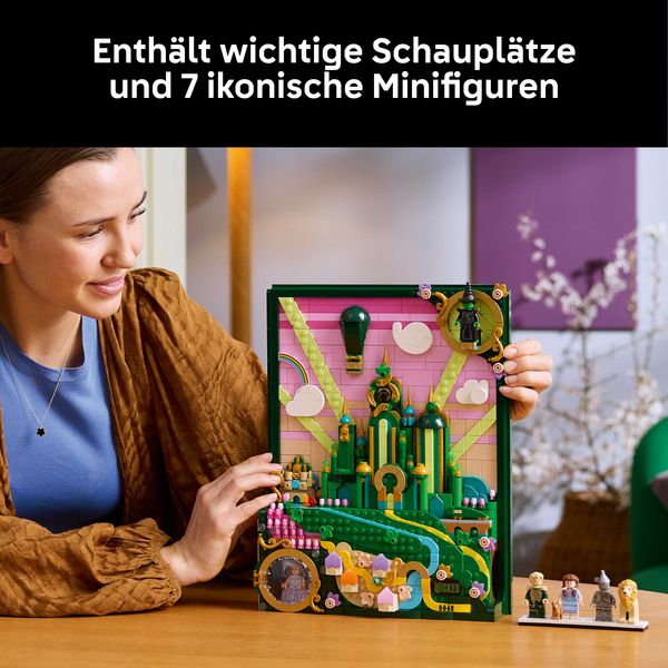Produktbild: LEGO Wicked 75685 Emerald City Wandkunst, DIY Set f&uuml;r Erwachsene