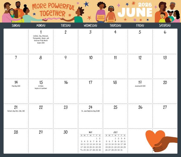 Produktbild: Dream Big Dreams Magnetic Wall Calendar 2026