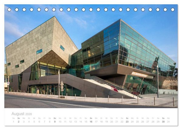 Produktbild: Darmstadt &ndash; G&auml;rten, Kunst, Architektur (Tischkalender 2026 DIN A5 quer), CALVENDO Monatskalender