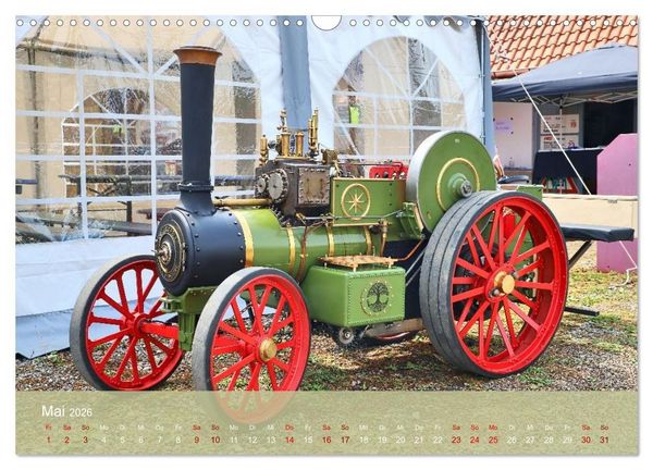 Produktbild: Dampftraktormodelle 1:3 beim Dampfmodellbautreffen in Bisingen (Wandkalender 2026 DIN A3 quer), CALVENDO Monatskalender