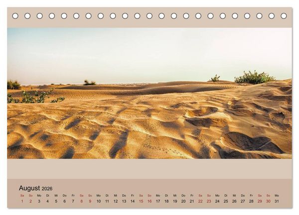 Produktbild: Impressions of Dubai 2026 (Tischkalender 2026 DIN A5 quer), CALVENDO Monatskalender
