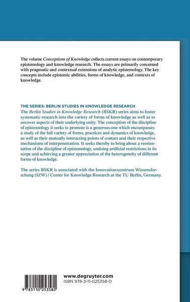 Produktbild: Conceptions of Knowledge