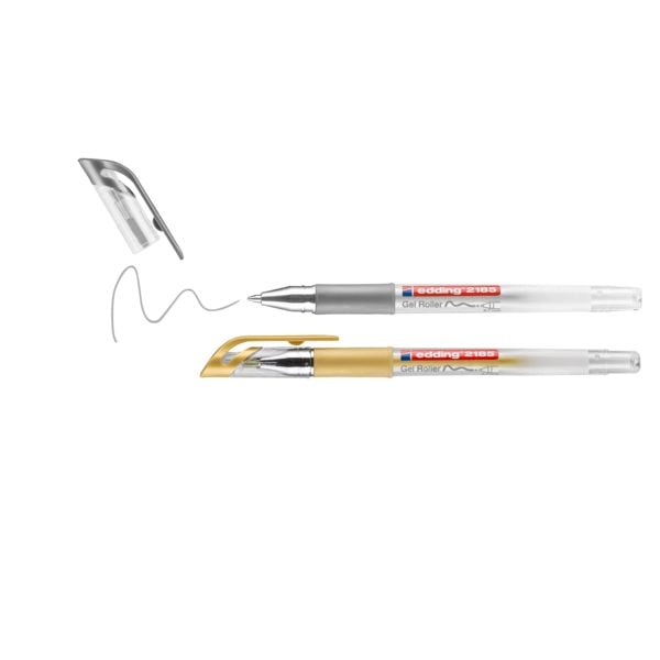 Produktbild: edding 2185 Gelroller METAL, 0,7mm, 2er Set gold/silber