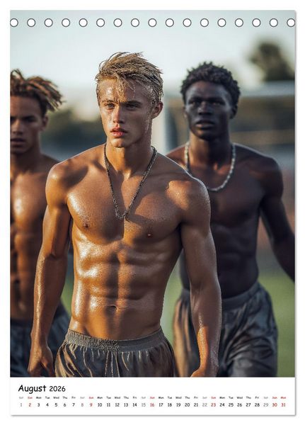 Produktbild: Football Fever - Sexy on the Pitch (Desk Calendar 2026 DIN A5 portrait), CALVENDO 12 Month DeskCalendar