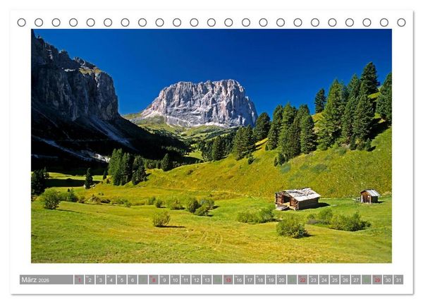 Produktbild: S&Uuml;DTIROL - Land der Berge (Tischkalender 2026 DIN A5 quer), CALVENDO Monatskalender