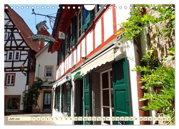 Produktbild: Neustadt an der Weinsta&szlig;e - Fachwerk, Wein und gem&uuml;tliche Gassen (Wandkalender 2026 DIN A4 quer), CALVENDO Monatskalender