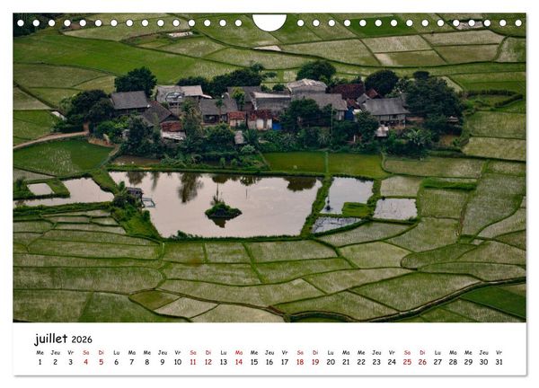 Produktbild: Vietnam du Nord au Sud (Calendrier mural 2026 DIN A4 vertical), CALVENDO calendrier mensuel