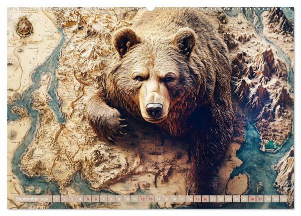 Produktbild: Geheimnisvolle Landkarten (Wandkalender 2026 DIN A2 quer), CALVENDO Monatskalender
