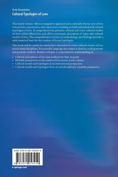 Produktbild: Cultural Typologies of Love