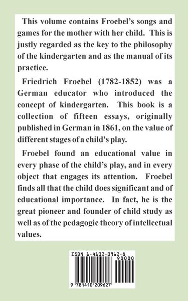 Produktbild: Mottoes and Commentaries of Friedrich Froebel's Mother Play, The
