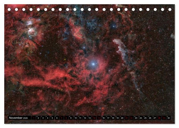 Produktbild: Deepsky XVII (Tischkalender 2026 DIN A5 quer), CALVENDO Monatskalender