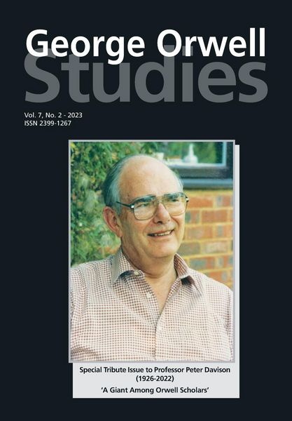 Produktbild: George Orwell Studies Vol.7 No.2