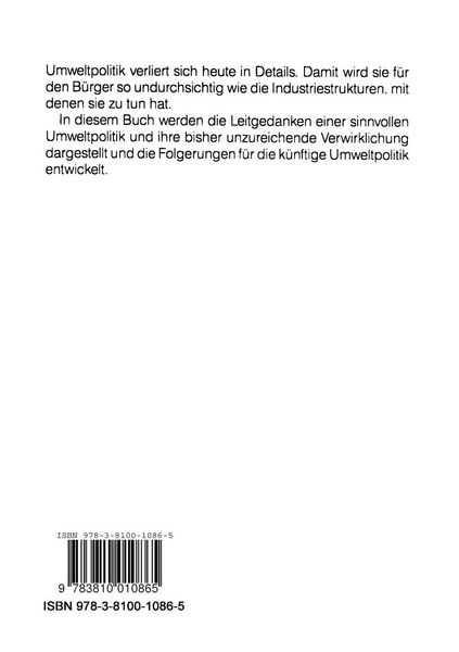 Produktbild: Umweltpolitik