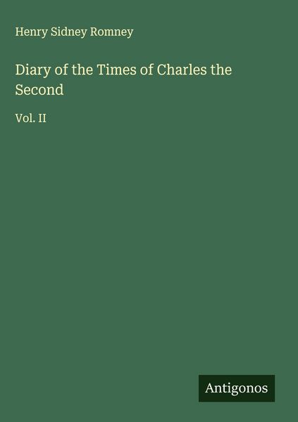 Produktbild: Diary of the Times of Charles the Second