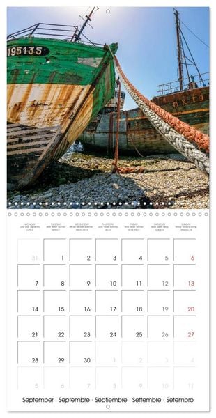 Produktbild: La Bretagne la presqu&rsquo;&icirc;le de Crozon (Calendrier mural carr&eacute; 2026 30x30 cm) Calendrier double avec une page pour vos prises de notes