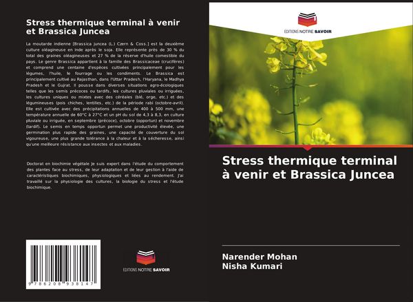 Produktbild: Stress thermique terminal &agrave; venir et Brassica Juncea