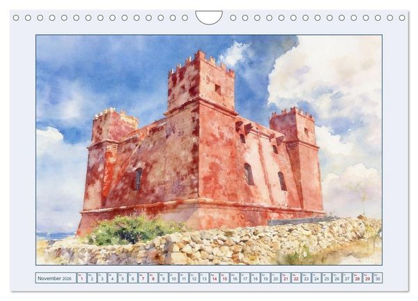 Produktbild: Malta - Perle im s&uuml;dlichen Mittelmeer (Wandkalender 2026 DIN A4 quer), CALVENDO Monatskalender