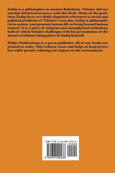 Produktbild: Zadig - A Philosophical Tale of Fate, Reason, and the Search for Happiness