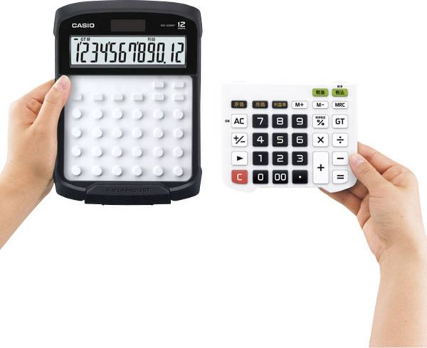 Produktbild: Casio WD-320MT Tischrechner Silber-Schwarz Display (Stellen): 12 solarbetrieben, batteriebetrieben (B x H x T) 145 x 36 x 195 mm