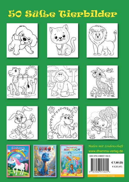 Produktbild: Tiere Malbuch