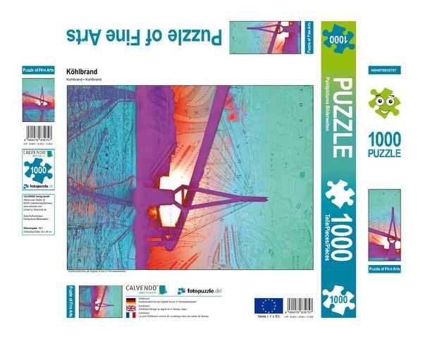 Produktbild: CALVENDO Puzzle K&ouml;hlbrand | 1000 Teile Lege-Gr&ouml;&szlig;e 64x48cm Foto-Puzzle f&uuml;r gl&uuml;ckliche Stunden