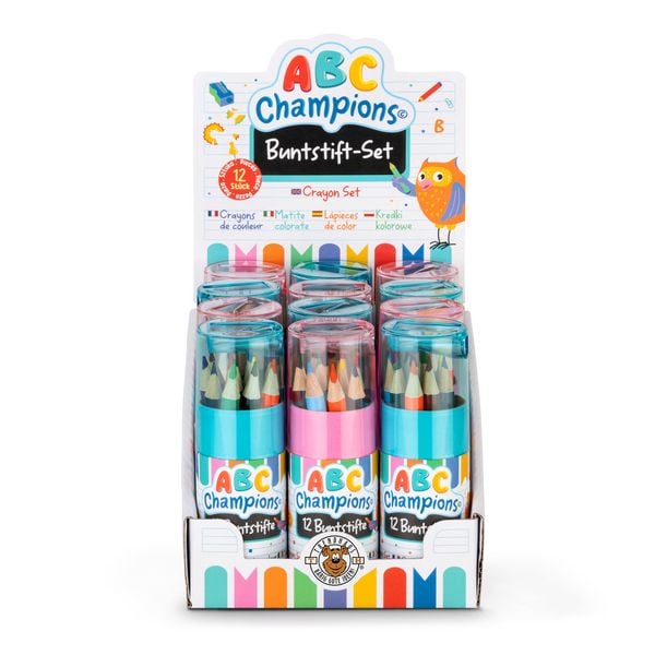 Produktbild: ABC Buntstift-Set mit Spitzer 12teilig