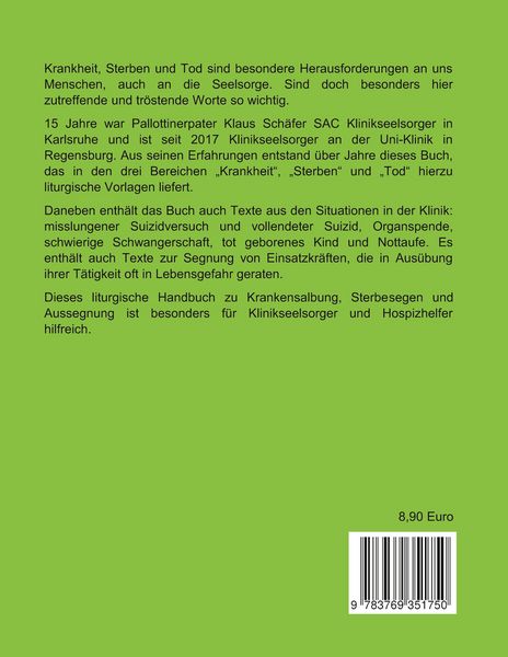 Produktbild: Seelsorge bei Krankheit und Tod