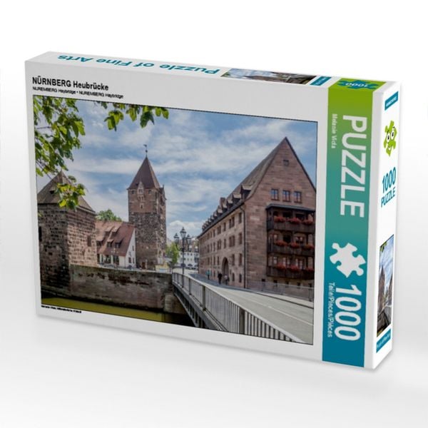 CALVENDO Puzzle NÜRNBERG Heubrücke | 1000 Teile Lege-Größe 64x48cm Foto-Puzzle für glückliche Stunden