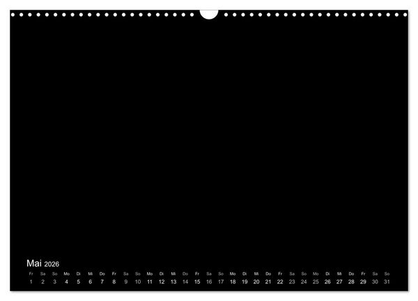 Produktbild: Bastelkalender: DIY Kreativ-Kalender -schwarz- (Wandkalender 2026 DIN A3 quer), CALVENDO Monatskalender