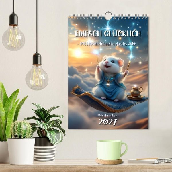 Produktbild: Einfach gl&uuml;cklich. Mit Hamsterfreunden durchs Jahr (Wandkalender 2027 DIN A4 hoch), CALVENDO Monatskalender