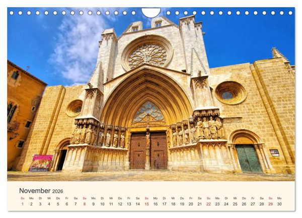 Produktbild: Costa Dorada - Die Goldene K&uuml;ste Spaniens (Wandkalender 2026 DIN A4 quer), CALVENDO Monatskalender