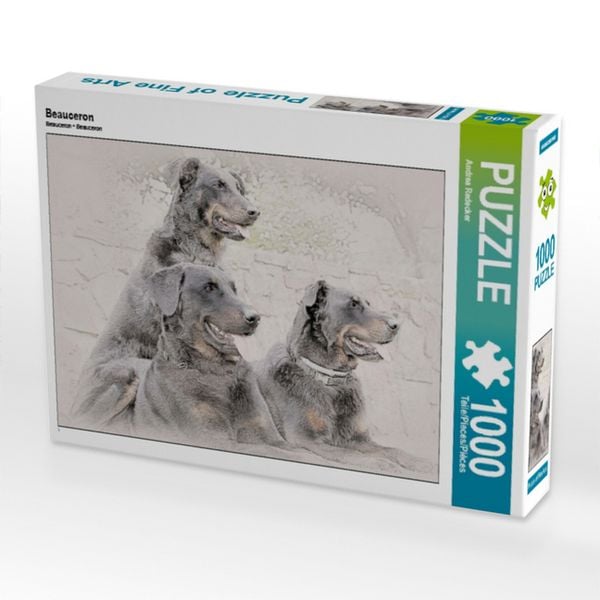 Produktbild: CALVENDO Puzzle Beauceron | 1000 Teile Lege-Gr&ouml;&szlig;e 64x48cm Foto-Puzzle f&uuml;r gl&uuml;ckliche Stunden