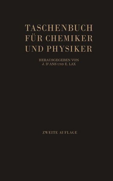 Produktbild: Taschenbuch f&uuml;r Chemiker und Physiker