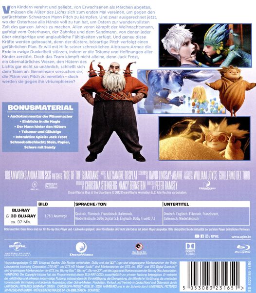 Produktbild: Die Hüter des Lichts 3D (Blu-ray 3D) (+ Blu-ray)