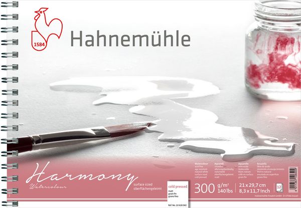 Produktbild: Hahnem&uuml;hle Papier Harmony Watercolour, DIN A 4, 300 g/m&sup2;