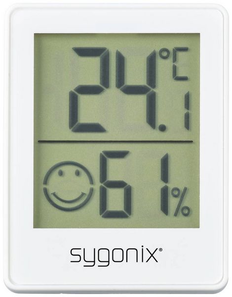Produktbild: Sygonix Thermo-/Hygrometer Wei&szlig; SY-5267052
