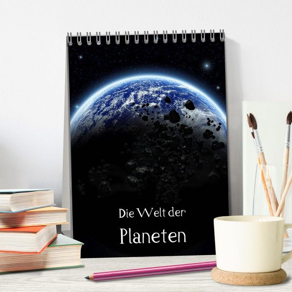 Produktbild: Die Welt der Planeten (Tischkalender 2026 DIN A5 hoch), CALVENDO Monatskalender