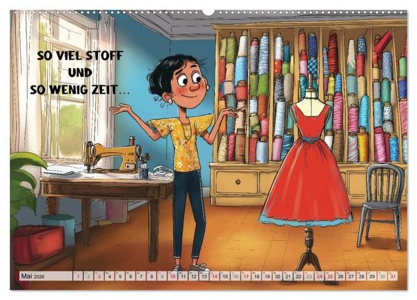 Produktbild: Fr&ouml;hlich eingef&auml;delt (hochwertiger Premium Wandkalender 2026 DIN A2 quer), Kunstdruck in Hochglanz