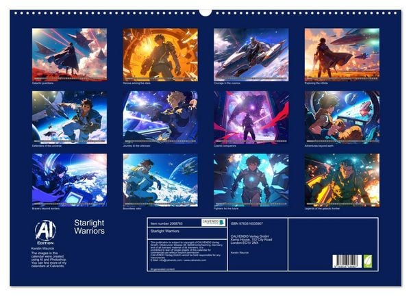 Produktbild: Starlight Warriors (Wall Calendar 2026 DIN A2 landscape), CALVENDO 12 Month Wall Calendar