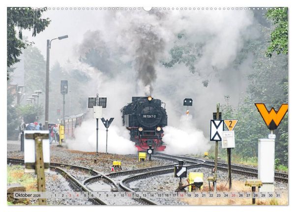 Produktbild: Volldampf durch den Harz (hochwertiger Premium Wandkalender 2026 DIN A2 quer), Kunstdruck in Hochglanz